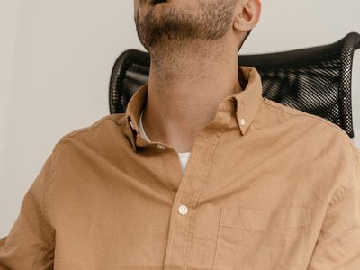 Office worker taking a mindfulness break